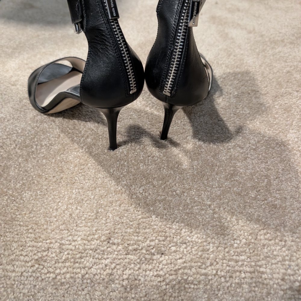 MICHAEL Michael Kors Black Open-Toe Heels